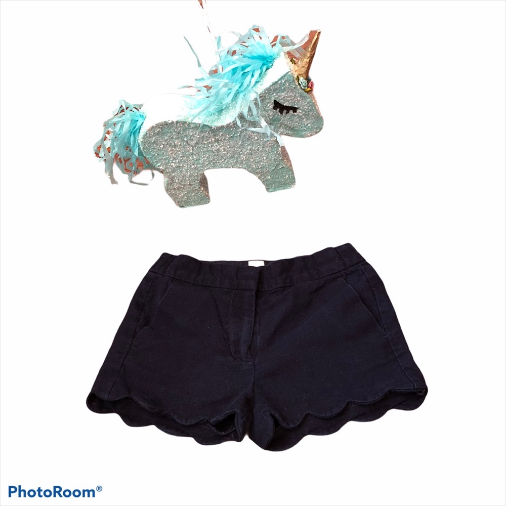 🌟3X$25🌟Crewcuts  blue Scallop shorts Size 5T